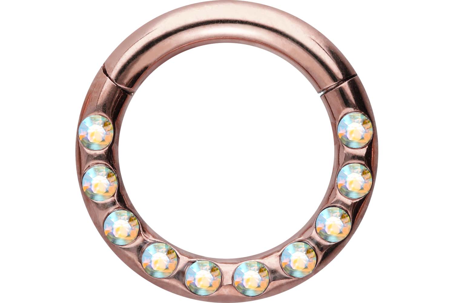 Chirurgenstahl Segmentring Clicker Piercing KRISTALLE + EPOXY ++SALE++